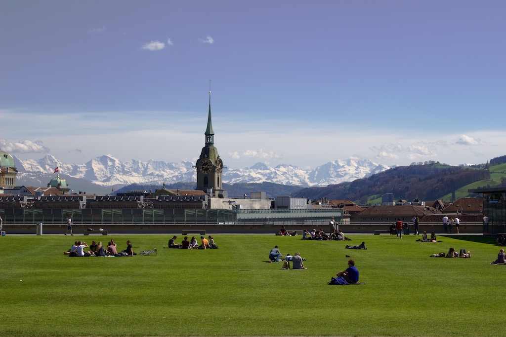 View from the main building